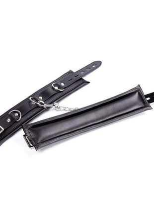 Black adjustable ankle cuffs accessory for fashion