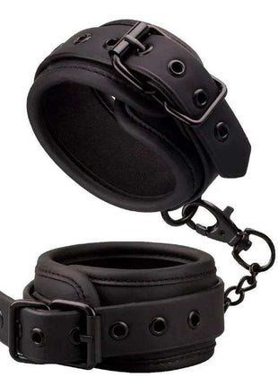 Adjustable vegan leather ankle cuffs stylish and eco-friendly