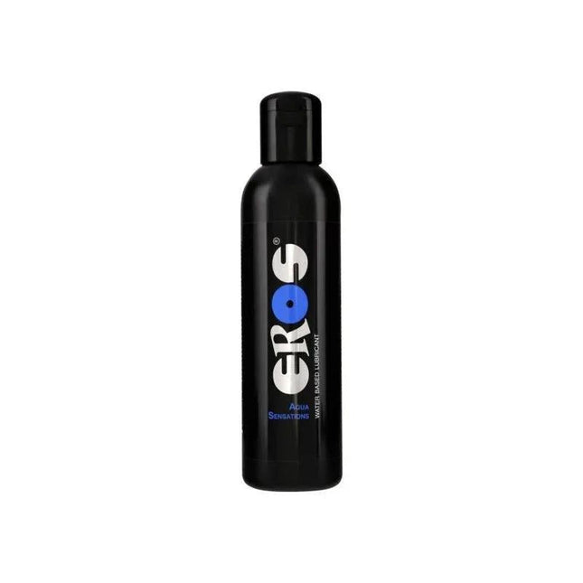 Aqua Sensations Waterbased Lubricant 500 ml bottle with sleek design for smooth, non-greasy intimate use
