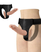 Strapon with 2 Realistic Dildos 18cm - Secretsextoys.store