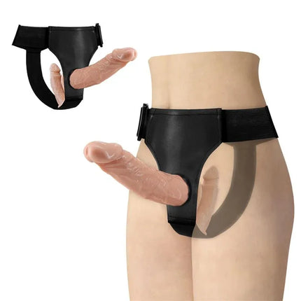 Strapon with 2 Realistic Dildos 18cm