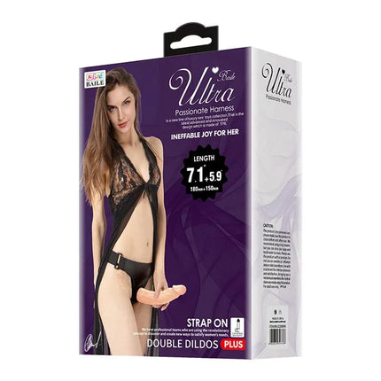 Strapon with 2 Realistic Dildos 18cm