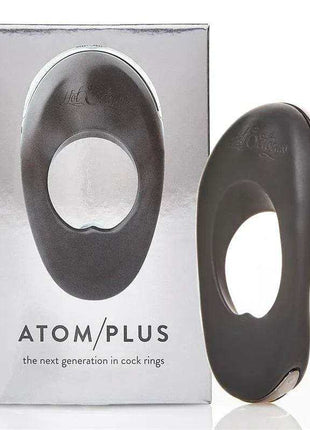 Atom Plus black vibrating penis ring and perianal stimulator