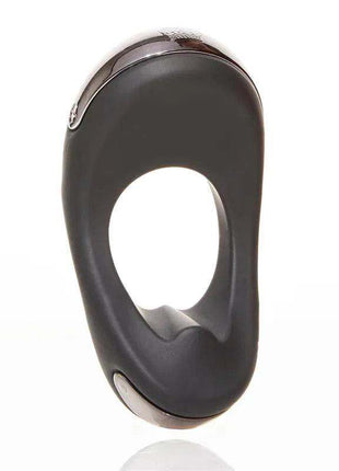 Atom Plus vibrating penis ring and perianal stimulator in black
