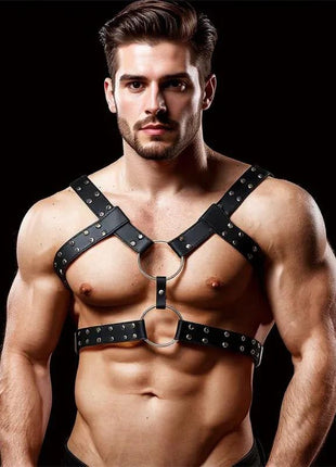 Aurum Male Chest Bondage HarnessBDSMsecretsextoys.store