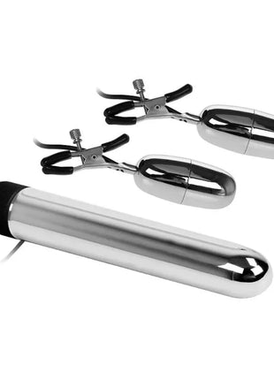 Baile Vibrating Bullet and Nipple Clamps with Vibration Set Turbo