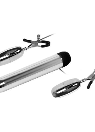Baile Vibrating Bullet and Nipple Clamps with Vibration Set Turbo