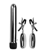 Baile Vibrating Bullet and Nipple Clamps with Vibration Set Turbo