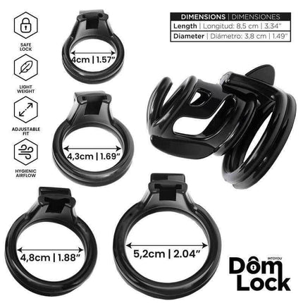 Bars Chastity Cage with Internal Lock by Domlock