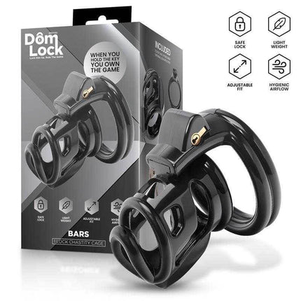 Bars Chastity Cage with Internal Lock by Domlock