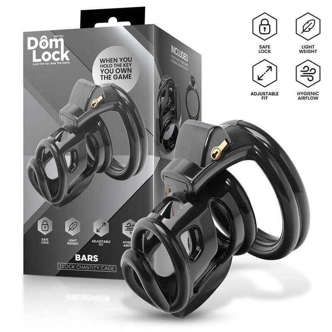 Bars Chastity Cage with Internal Lock by Domlock