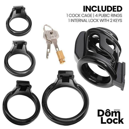 Bars Chastity Cage with Internal Lock by Domlock