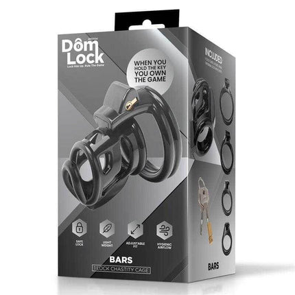 Bars Chastity Cage with Internal Lock by Domlock