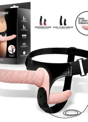 Batek Detachable unto G Double Strap-On Harness with Vibration Remote Control