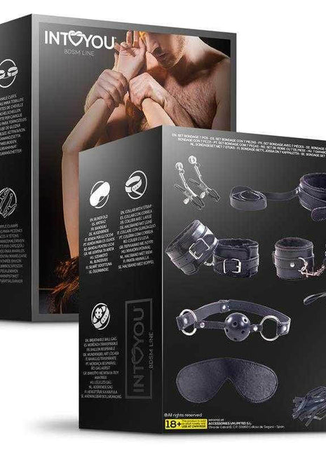 BDSM Bondage Set - 7 Pcs Furry Kit