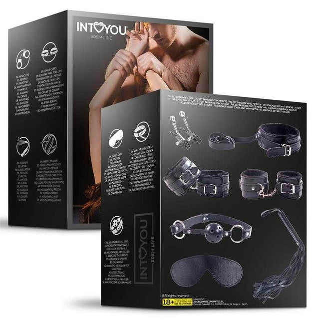 BDSM Bondage Set - 7 Pcs Furry Kit