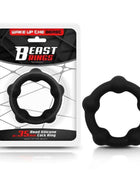 Bead Solid Cock Ring Silicone 3.5 cm Black - Secretsextoys.store