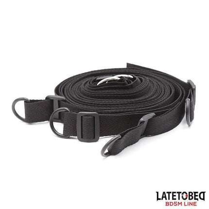 Bed Restraint Set with Blindfold Adjustable Cuffs