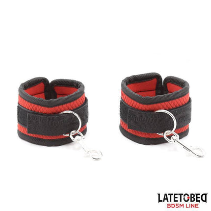 Bed Restraint Set with Blindfold Adjustable Cuffs