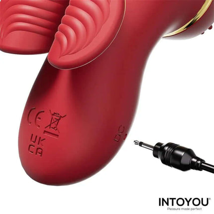 Beeny Stimulator with 4 Caps, Suction, Tapping, Tickling and Licking