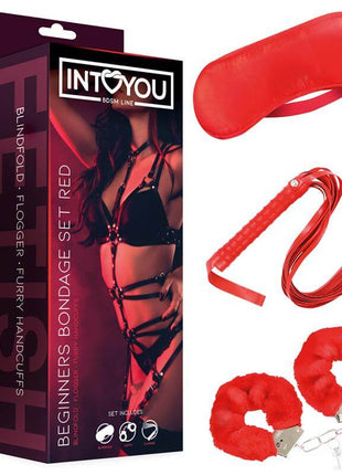 Beginners Bondage Set 3 Pieces Red
