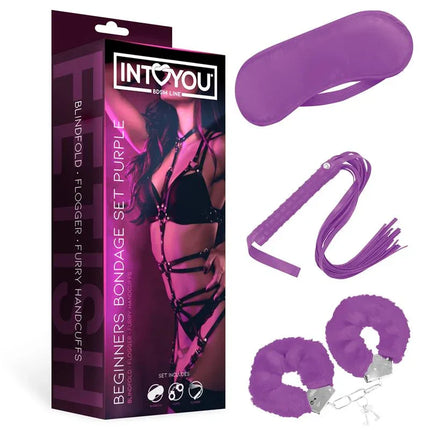 Beginners Bondage Set 3Pieces Purple