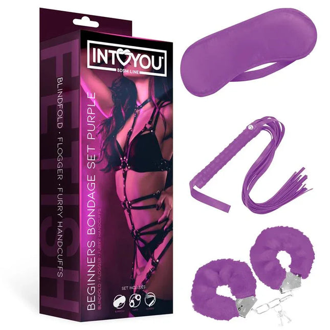 Beginners Bondage Set 3Pieces Purple