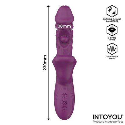 Bella Vibe with Double Tickling Ball and Biting 3 Motors