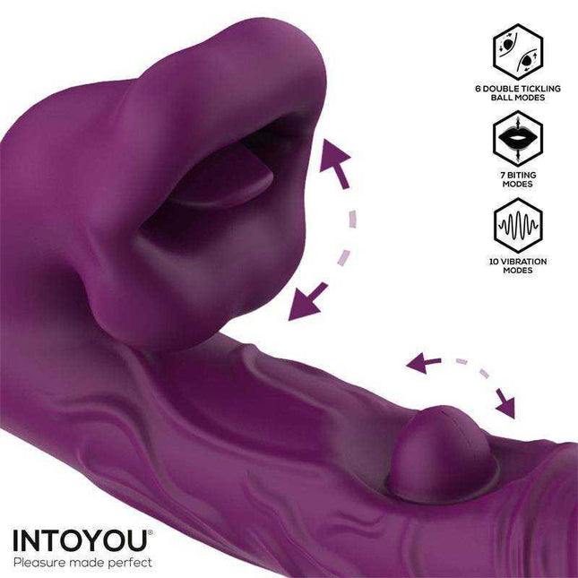 Bella Vibe with Double Tickling Ball and Biting 3 Motors