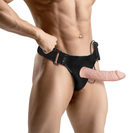 Bemax Detachable Strap-On with Hollow Dildo, Vibration and Remote Control