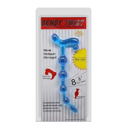 Bendy Anal Beads for Pleasure - Blue