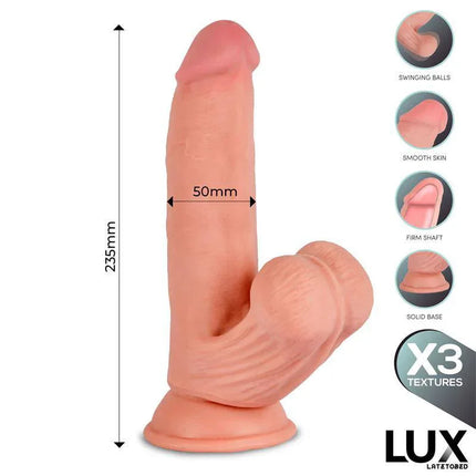 Bernd Triple Density Dildo with Swinging Balls 9.2