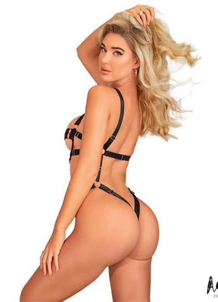 Bianca Teddy with Straps Thong Style