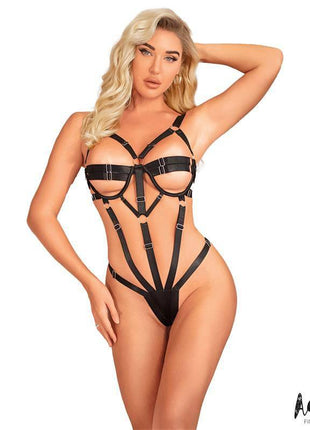 Bianca Teddy with Straps Thong Style S M