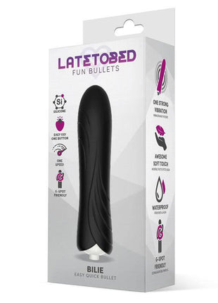 Bilie Easy Quick Vibrating Bullet Silicone Black