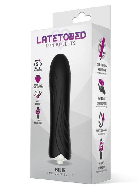 Bilie Easy Quick Vibrating Bullet Silicone Black