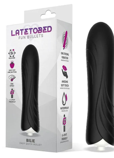 Bilie Easy Quick Vibrating Bullet Silicone Black