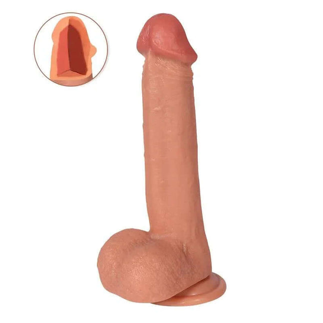 Bill Dildo Dual Layer Silicone 8.66