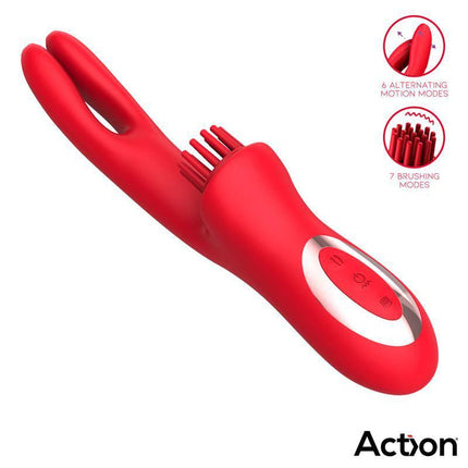 Vibe with Brushing Clit Stimulator and Alternating Function Bilma