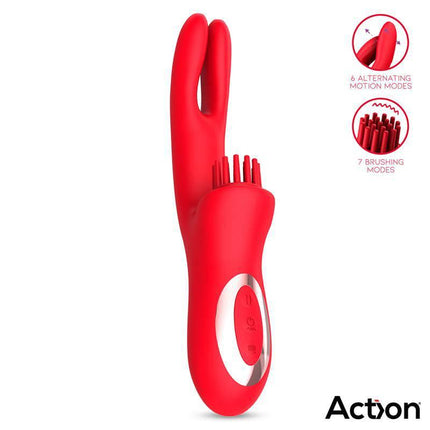 Vibe with Brushing Clit Stimulator and Alternating Function Bilma
