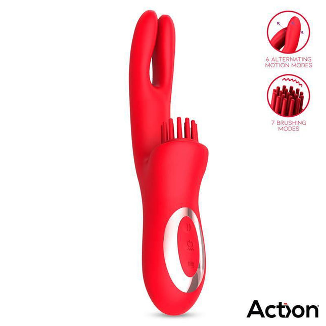Vibe with Brushing Clit Stimulator and Alternating Function Bilma