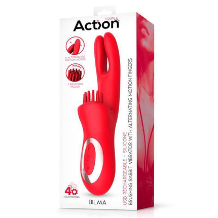 Vibe with Brushing Clit Stimulator and Alternating Function Bilma