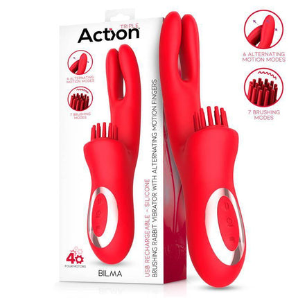 Vibe with Brushing Clit Stimulator and Alternating Function Bilma