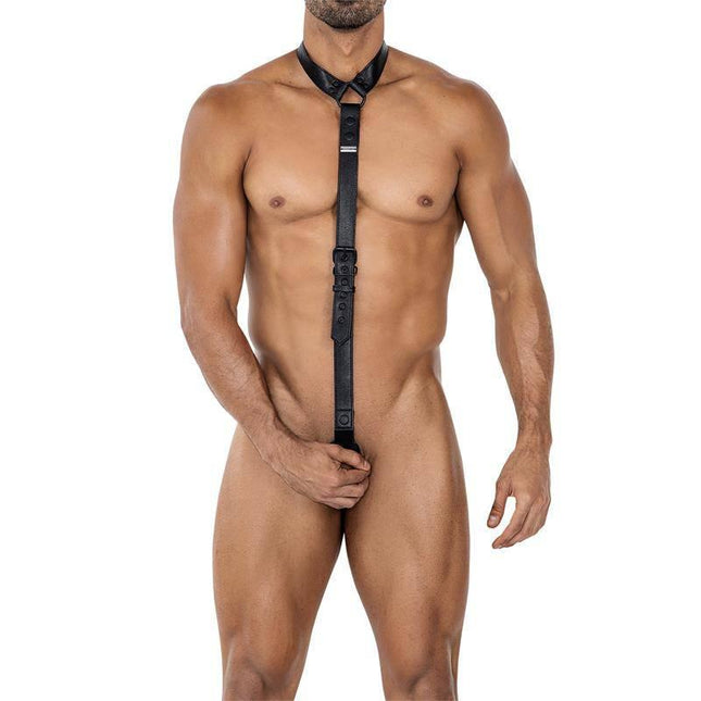 BL4CK08 C-Ring Body Collar Blackleatherlike One Size