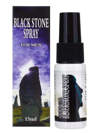 Black Delay Spray Stone 15 ml bottle for lasting intimate performance