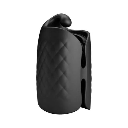 Black Glans Trainer Vibrating Male Masturbator