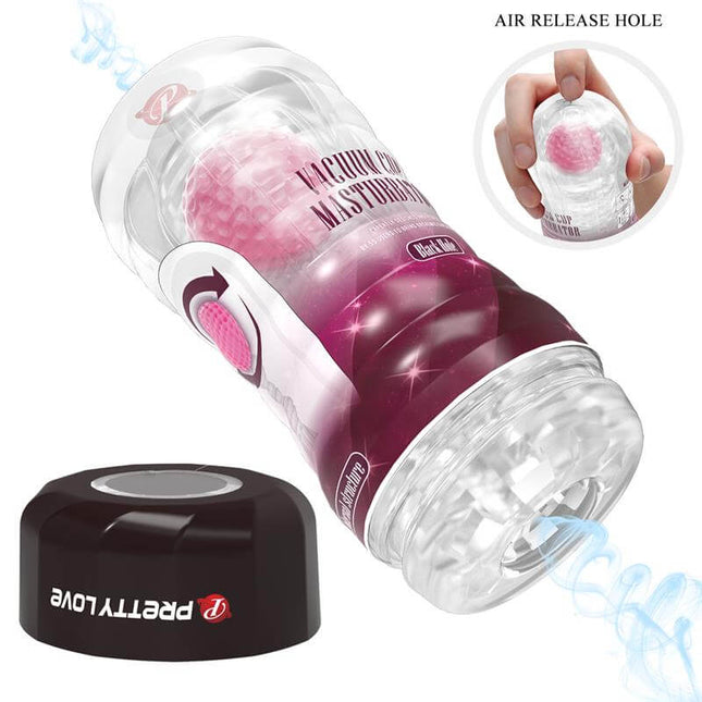 Black Hole Ball-Rolling Masturbator Cup Pink