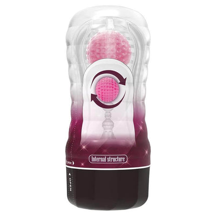 Black Hole Ball-Rolling Masturbator Cup Pink