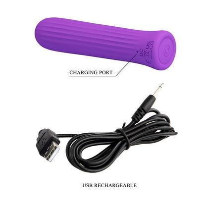 Blanche Rechargeable Vibrating Bullet - Purple