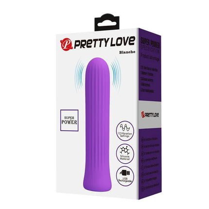 Blanche Rechargeable Vibrating Bullet - Purple